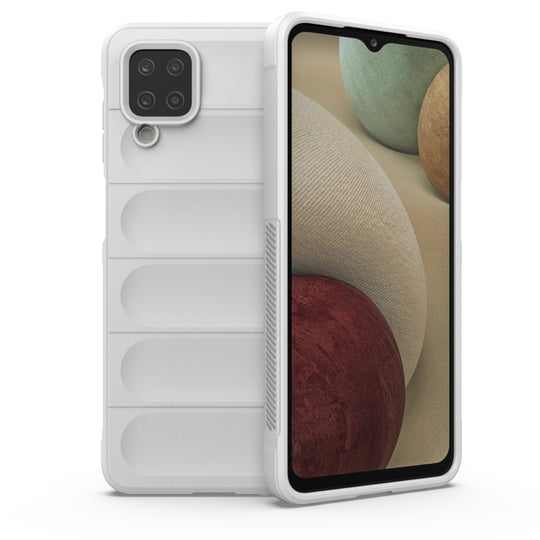 For Samsung Galaxy A12 4G/A12 5G Magic Shield TPU + Flannel Phone Case(White)