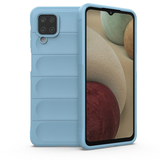 For Samsung Galaxy A12 4G/A12 5G Magic Shield TPU + Flannel Phone Case(Light Blue) by buy2fix