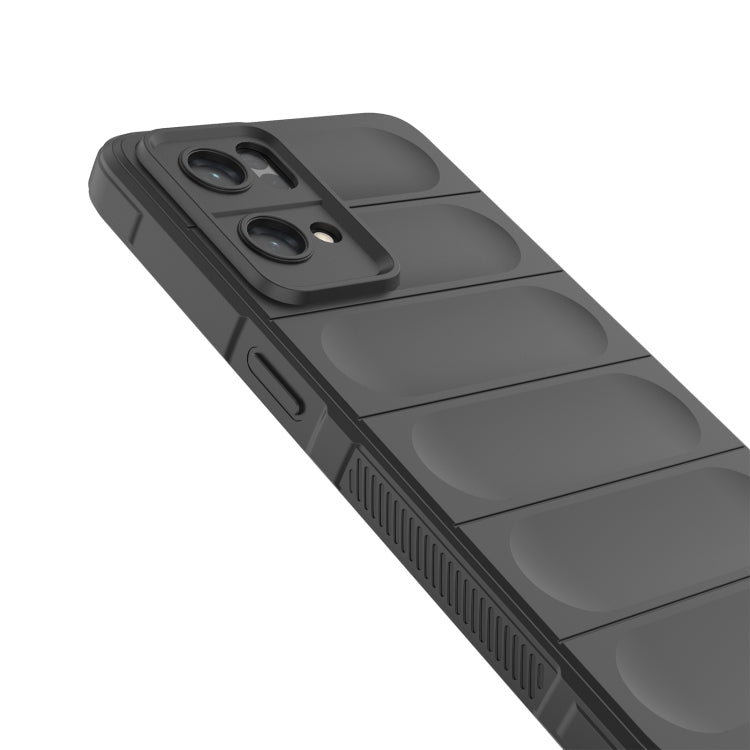 For OPPO Reno7 Pro 5G Magic Shield TPU + Flannel Phone Case(Red) by buy2fix