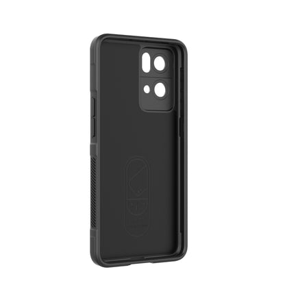 For OPPO Reno7 Pro 5G Magic Shield TPU + Flannel Phone Case(Grey) by buy2fix