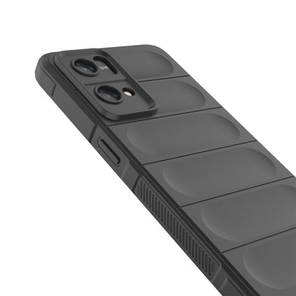 For OPPO Reno7 Pro 5G Magic Shield TPU + Flannel Phone Case(White) by buy2fix