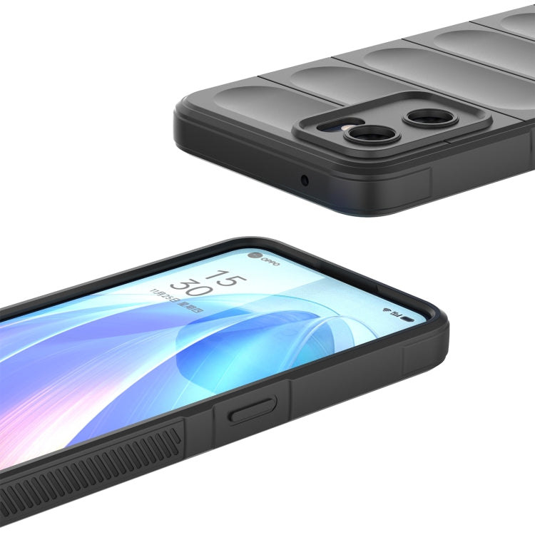 For OPPO Reno7 5G Global / Find X5 Lite Magic Shield TPU + Flannel Phone Case(White) by buy2fix