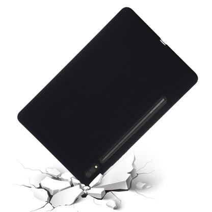 For Samsung Galaxy Tab S8 Ultra Pure Color Liquid Silicone Shockproof Tablet Case(Black) - Galaxy Tab S8 Ultra Cases by buy2fix | Online Shopping UK | buy2fix