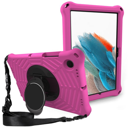 For Samsung Galaxy Tab A8 10.5 2021 Spider King EVA Protective Case with Adjustable Shoulder Strap & Holder(Rose Red) - Other Galaxy Tab PC by buy2fix | Online Shopping UK | buy2fix