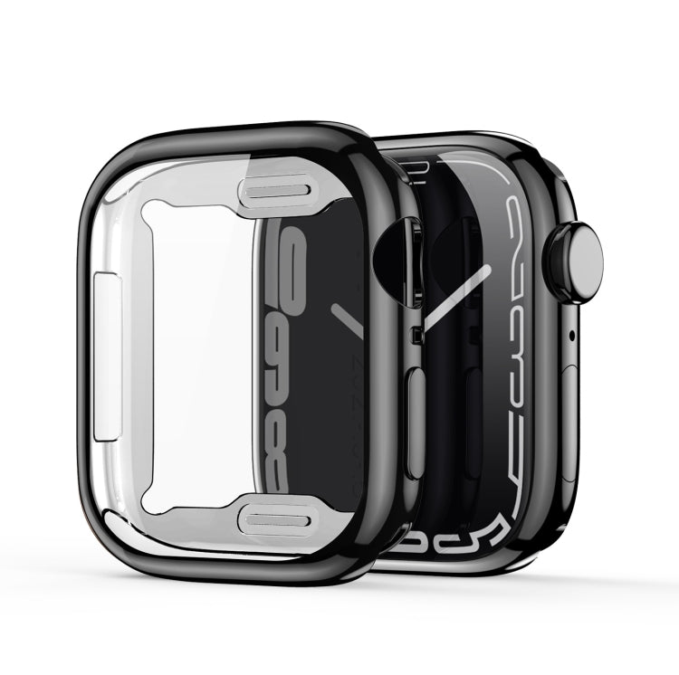 DUX DUCIS Samo Series Electroplated TPU Watch Case For Apple Watch Series 9 / 8 / 7 45mm(Black) by DUX DUCIS