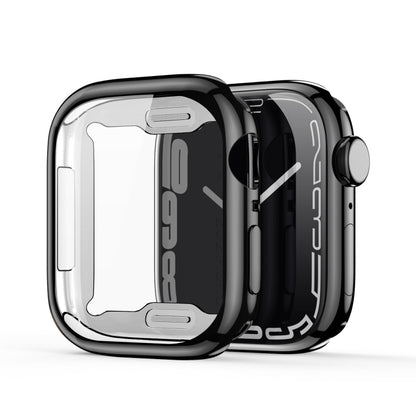 DUX DUCIS Samo Series Electroplated TPU Watch Case For Apple Watch Series 9 / 8 / 7 45mm(Black) by DUX DUCIS