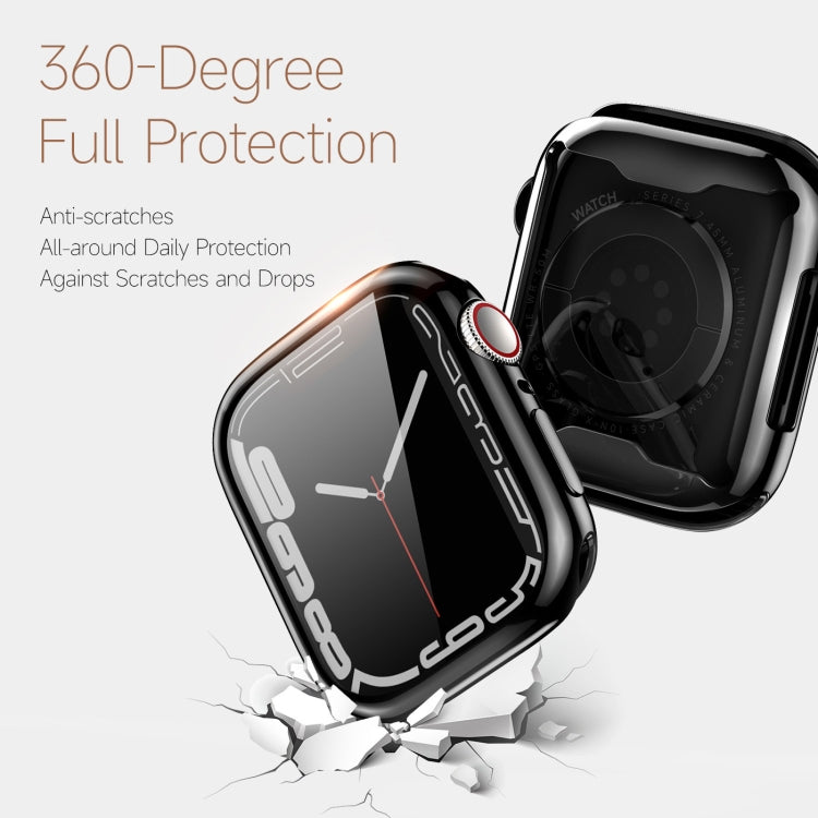 DUX DUCIS Samo Series Electroplated TPU Watch Case For Apple Watch Series 9 / 8 / 7 45mm(Black) by DUX DUCIS