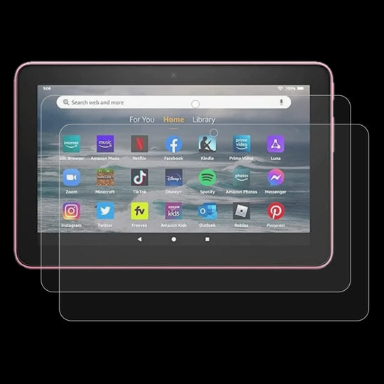 2 PCS 9H 2.5D Explosion-proof Tempered Tablet Glass Film For Amazon Kindle Fire 7 2022