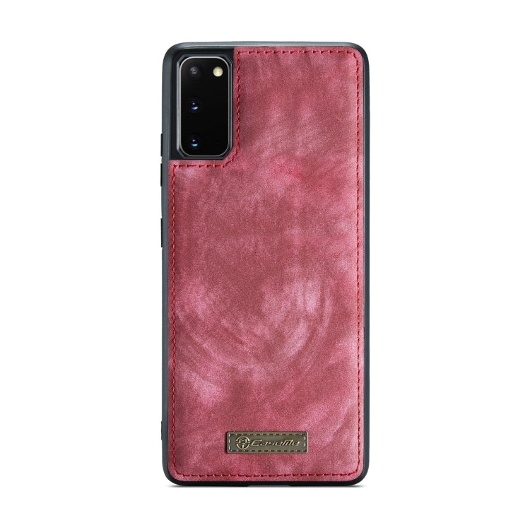 For Galaxy S20 CaseMe Detachable Multifunctional Horizontal Flip Leather Case, with Card Slot & Holder & Zipper Wallet & Photo Frame(Red) - Galaxy Phone Cases by CaseMe | Online Shopping UK | buy2fix