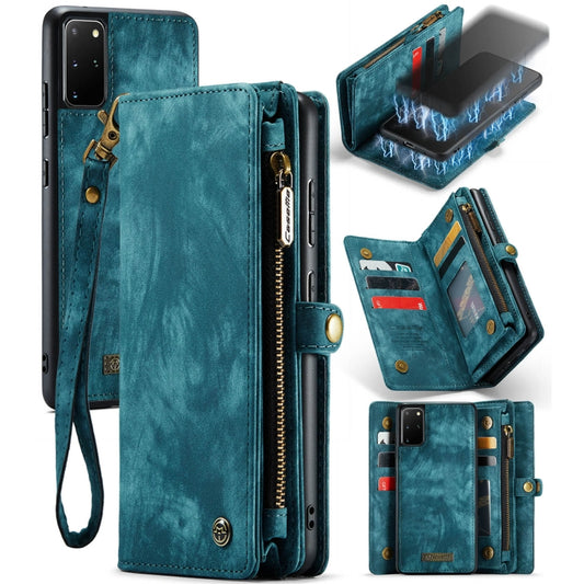 For Galaxy S20 Ultra CaseMe Detachable Multifunctional Horizontal Flip Leather Case, with Card Slot & Holder & Zipper Wallet & Photo Frame(Green) - Galaxy Phone Cases by CaseMe | Online Shopping UK | buy2fix