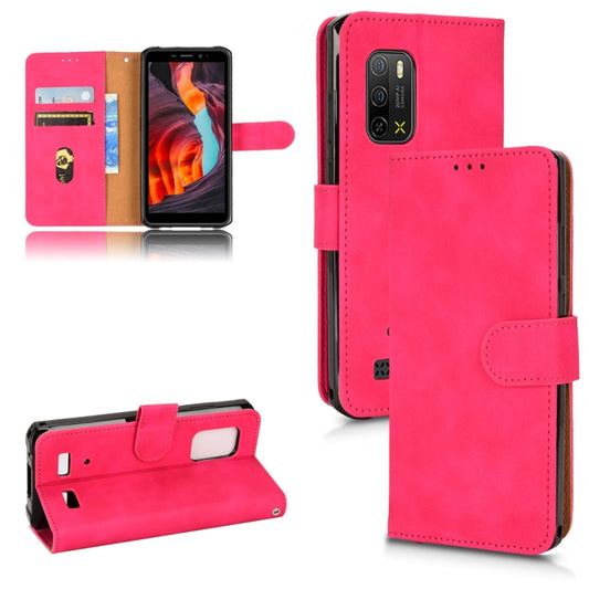 For Ulefone Armor X10 Skin Feel Magnetic Flip Leather Phone Case(Rose Red) by buy2fix