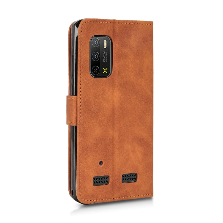 For Ulefone Armor X10 Skin Feel Magnetic Flip Leather Phone Case(Brown) by buy2fix