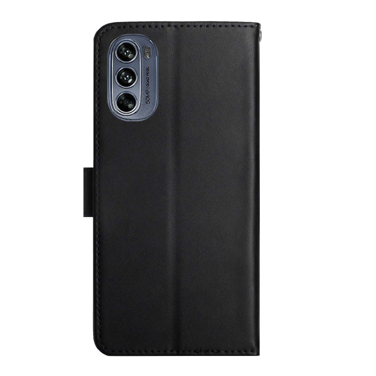 For Motorola Moto G62 5G Genuine Leather Fingerprint-proof Horizontal Flip Phone Case(Black) - Motorola Cases by buy2fix | Online Shopping UK | buy2fix