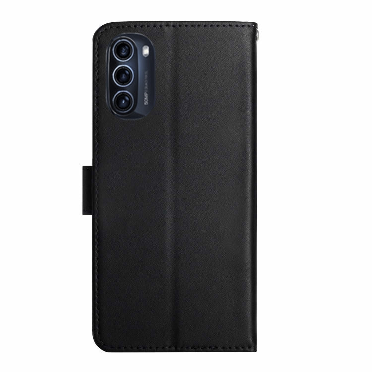 For Motorola Moto G52J 5G Genuine Leather Fingerprint-proof Horizontal Flip Phone Case(Black) - Motorola Cases by buy2fix | Online Shopping UK | buy2fix