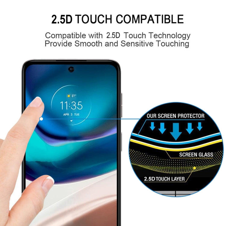 25 PCS Full Glue Cover Screen Protector Tempered Glass Film For Motorola Moto G42 - Motorola Tempered Glass by buy2fix | Online Shopping UK | buy2fix