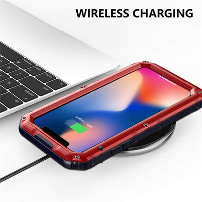 For iPhone 11 Dustproof Shockproof Waterproof Silicone + Metal Protective Case(Red) - iPhone 11 Cases by buy2fix | Online Shopping UK | buy2fix