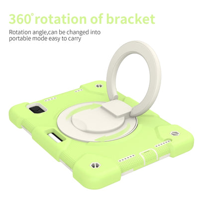 For iPad mini 2021 Silicone + PC Full Body Protection Tablet Case With Holder & Strap(Green) - iPad mini 6 Cases by buy2fix | Online Shopping UK | buy2fix