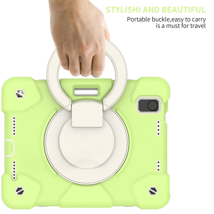 For iPad mini 2021 Silicone + PC Full Body Protection Tablet Case With Holder & Strap(Green) - iPad mini 6 Cases by buy2fix | Online Shopping UK | buy2fix