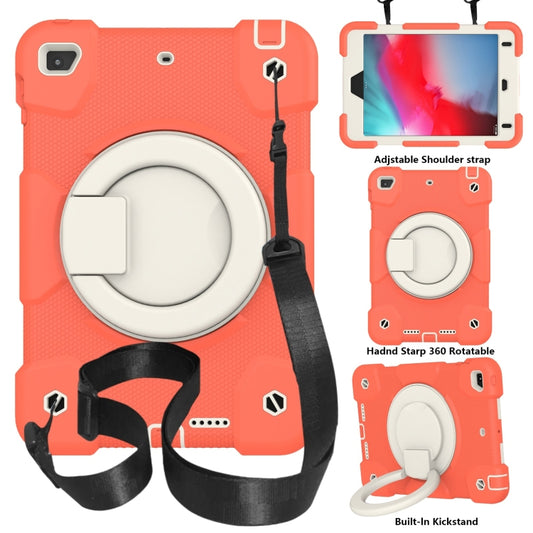 For iPad mini 4 2015/mini 2019 Silicone + PC Full Body Protection Tablet Case With Holder & Strap(Orange) - iPad mini (2019) / mini 5 Cases by buy2fix | Online Shopping UK | buy2fix