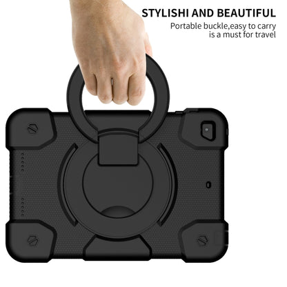 For iPad mini 4 2015/mini 2019 Silicone + PC Full Body Protection Tablet Case With Holder & Strap(Black) - iPad mini (2019) / mini 5 Cases by buy2fix | Online Shopping UK | buy2fix