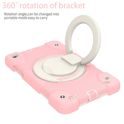 For Samsung Galaxy Tab A 8.0 2019 Silicone + PC Full Body Protection Tablet Case With Holder & Strap(Pink) - Other Galaxy Tab PC by buy2fix | Online Shopping UK | buy2fix