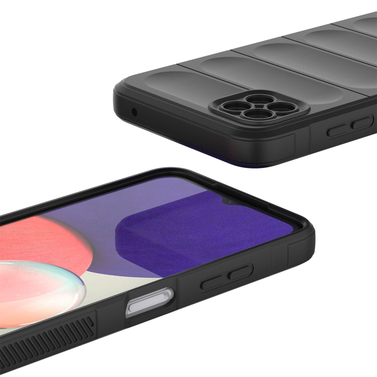 For Samsung Galaxy A22 5G Magic Shield TPU + Flannel Phone Case(Grey) by buy2fix