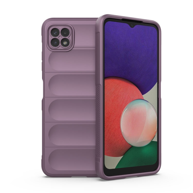 For Samsung Galaxy A22 5G Magic Shield TPU + Flannel Phone Case(Purple) by buy2fix
