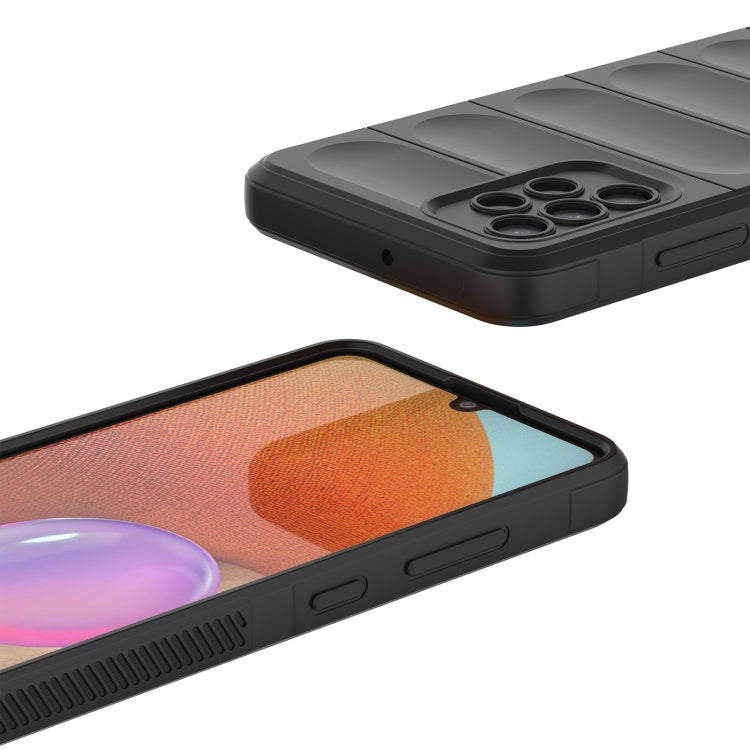 For Samsung Galaxy A32 4G Magic Shield TPU + Flannel Phone Case(Dark Blue) by buy2fix