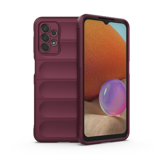 For Samsung Galaxy A32 5G Magic Shield TPU + Flannel Phone Case(Wine Red) by buy2fix