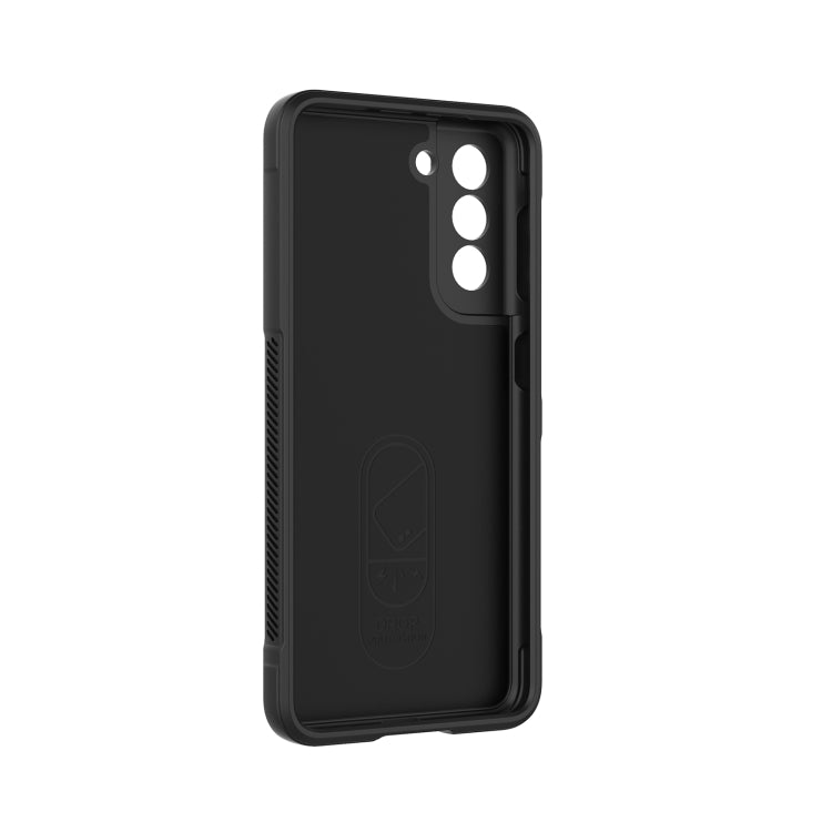 For Samsung Galaxy S21 5G Magic Shield TPU + Flannel Phone Case(Dark Grey) - Galaxy S21 5G Cases by buy2fix | Online Shopping UK | buy2fix