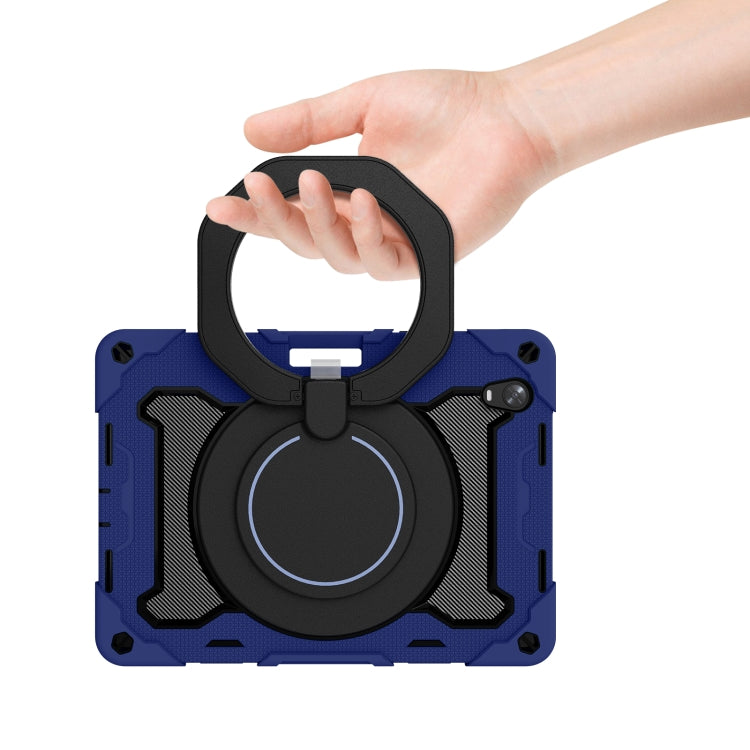 For OPPO Pad Armor Contrast Color Silicone + PC Tablet Case(Navy Blue) - OPPO by buy2fix | Online Shopping UK | buy2fix