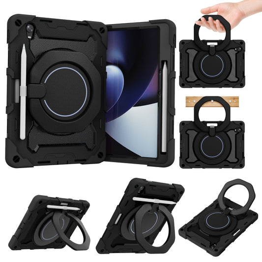 For OPPO Pad Armor Contrast Color Silicone + PC Tablet Case(Black) - OPPO by buy2fix | Online Shopping UK | buy2fix