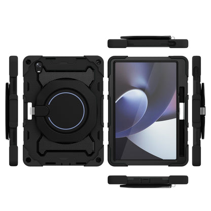 For OPPO Pad Armor Contrast Color Silicone + PC Tablet Case(Black) - OPPO by buy2fix | Online Shopping UK | buy2fix
