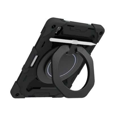 For OPPO Pad Armor Contrast Color Silicone + PC Tablet Case(Black) - OPPO by buy2fix | Online Shopping UK | buy2fix