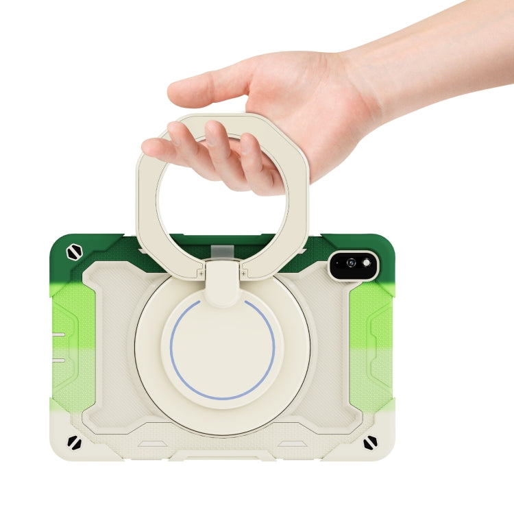 For Huawei MatePad 10.4 Armor Contrast Color Silicone + PC Tablet Case(Colorful Green) - Huawei by buy2fix | Online Shopping UK | buy2fix