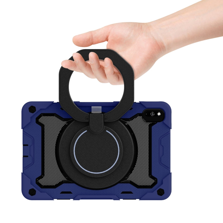 For Honor V6/Tablet V7 Armor Contrast Color Silicone + PC Tablet Case(Navy Blue) - Honor by buy2fix | Online Shopping UK | buy2fix