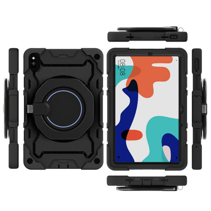 For Honor V6/Tablet V7 Armor Contrast Color Silicone + PC Tablet Case(Black) - Honor by buy2fix | Online Shopping UK | buy2fix