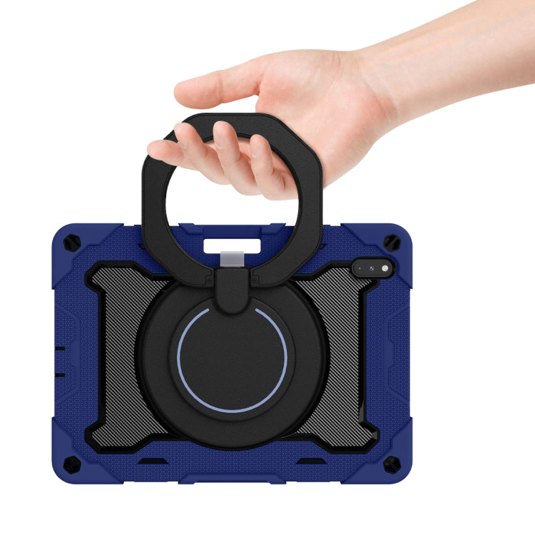 For Huawei Matepad Pro 10.8 Armor Contrast Color Silicone + PC Tablet Case(Navy Blue) - Huawei by buy2fix | Online Shopping UK | buy2fix