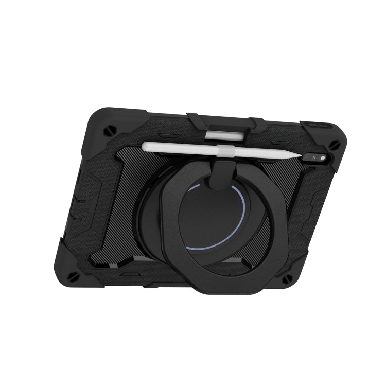 For Huawei Matepad Pro 10.8 Armor Contrast Color Silicone + PC Tablet Case(Black) - Huawei by buy2fix | Online Shopping UK | buy2fix
