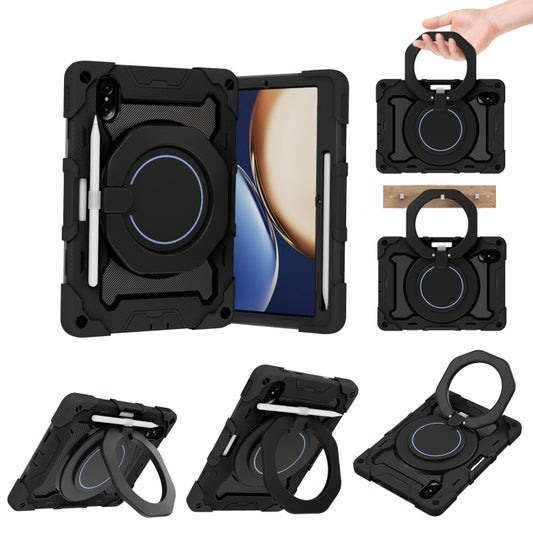 For Honor Tablet V7 Pro Armor Contrast Color Silicone + PC Tablet Case(Black) - Honor by buy2fix | Online Shopping UK | buy2fix