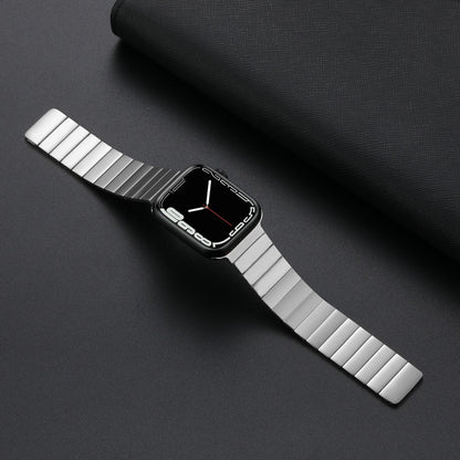 Magnetic Steel Watch Band For Apple Watch Series 9&8&7 41mm / SE 3&SE 2&6&SE&5&4 40mm / 3&2&1 38mm(Rose Gold) by buy2fix