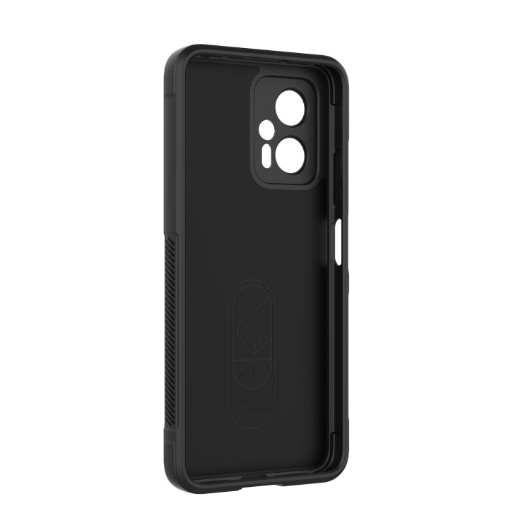For Xiaomi Redmi Note 11T Pro Magic Shield TPU + Flannel Phone Case(Black) by buy2fix