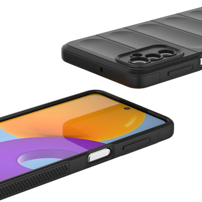 For Samsung Galaxy M52 5G Magic Shield TPU + Flannel Phone Case(Black) by buy2fix