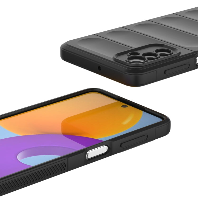 For Samsung Galaxy M52 5G Magic Shield TPU + Flannel Phone Case(Dark Grey) by buy2fix