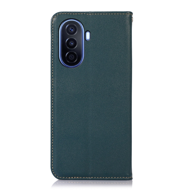 For Huawei Enjoy 50 CN / nova Y70 Plus / Y70 4G CN KHAZNEH Nappa Top Layer Cowhide Leather Phone Case(Green) - Huawei Cases by buy2fix | Online Shopping UK | buy2fix