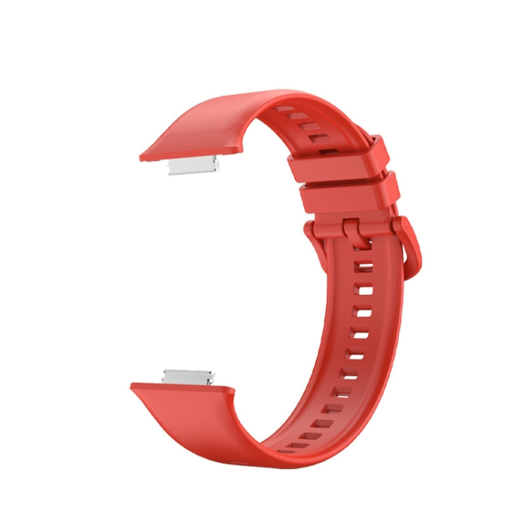 For Huawei Watch Fit 2 Solid Color Silicone Watch Band(Red) by buy2fix