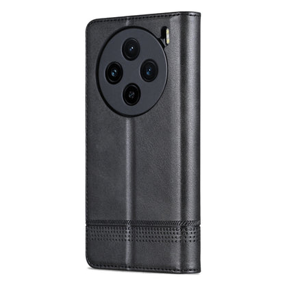 For vivo X100 AZNS Magnetic Calf Texture Leather Phone Case(Black) - vivo Cases by AZNS | Online Shopping UK | buy2fix
