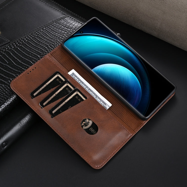 For vivo X100 AZNS Magnetic Calf Texture Leather Phone Case(Black) - vivo Cases by AZNS | Online Shopping UK | buy2fix