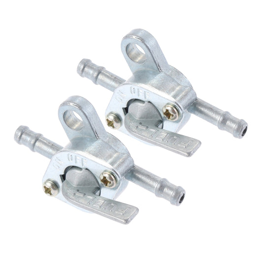 2pcs 6mm Motorcycle Scooter Fuel Tap Gas Petrol Valve Fuel Tank Switch - Replacement Parts by buy2fix | Online Shopping UK | buy2fix
