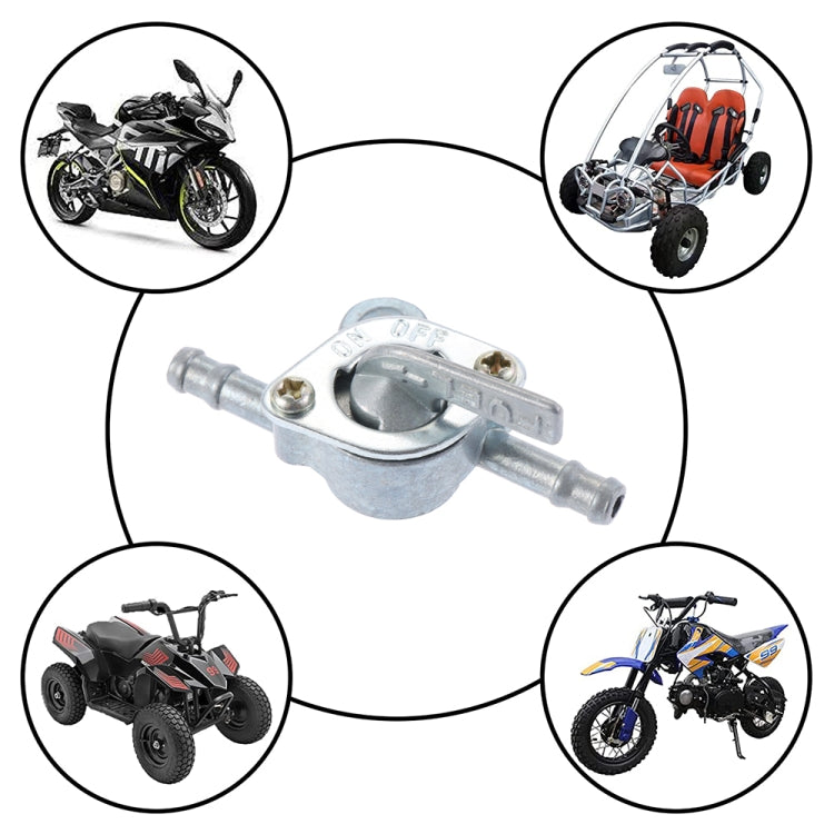 2pcs 6mm Motorcycle Scooter Fuel Tap Gas Petrol Valve Fuel Tank Switch - Replacement Parts by buy2fix | Online Shopping UK | buy2fix